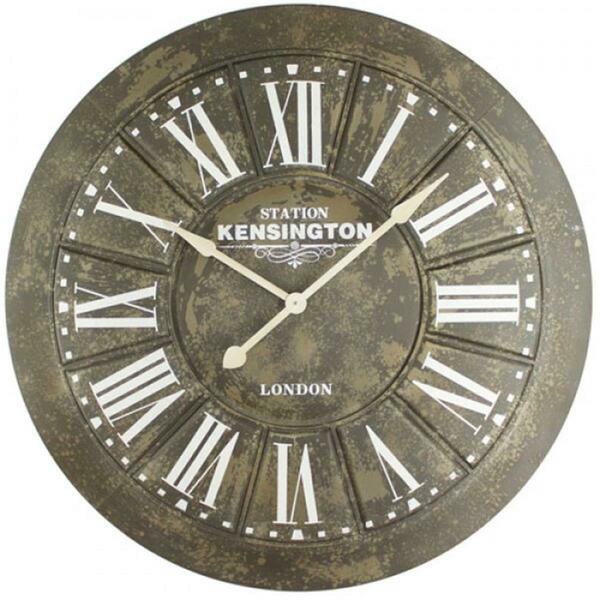 Clock Creations Big Iron Wall Clock with Screen Printing CL145865